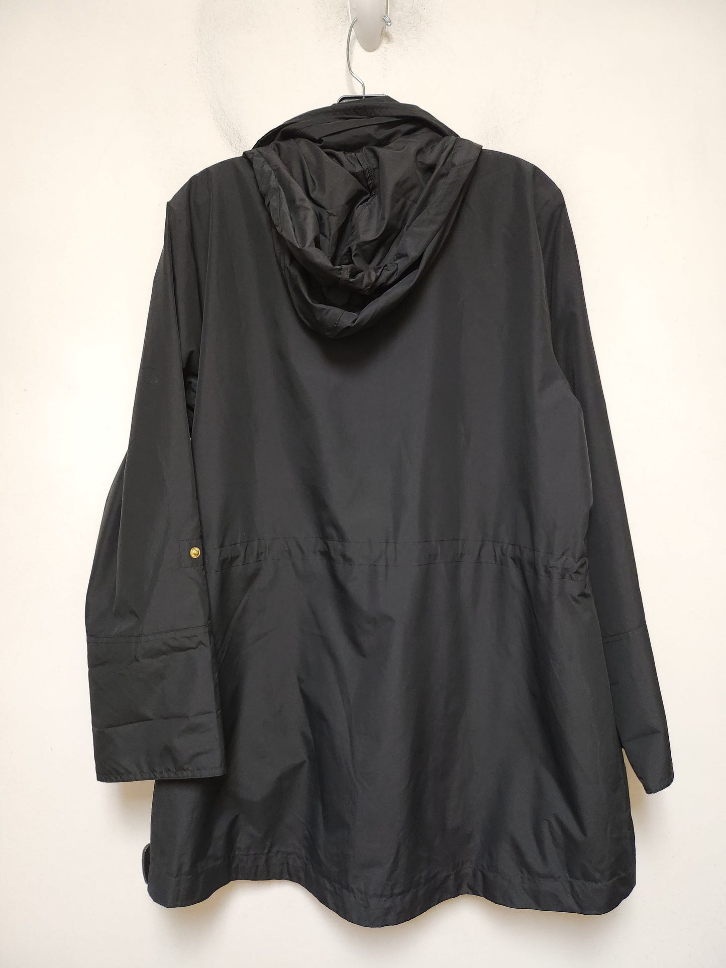 Jacket Windbreaker By Jm Collections In Black, Size: L