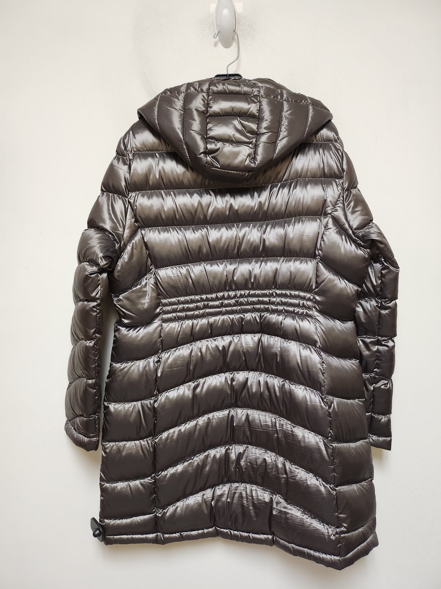 Jacket Puffer & Quilted By Calvin Klein In Silver, Size: Xl