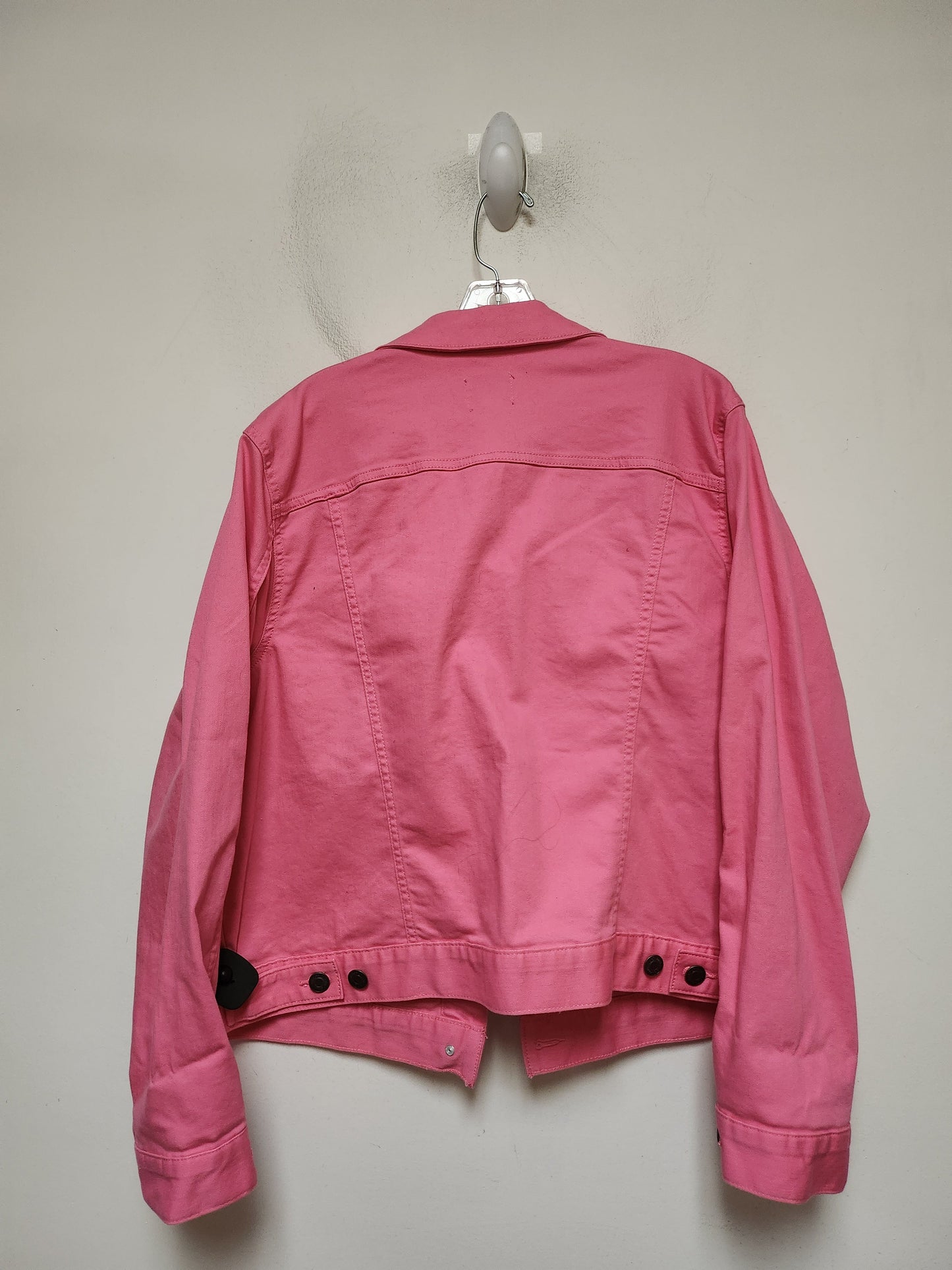 Jacket Denim By St Johns Bay In Pink Denim, Size: Xxl