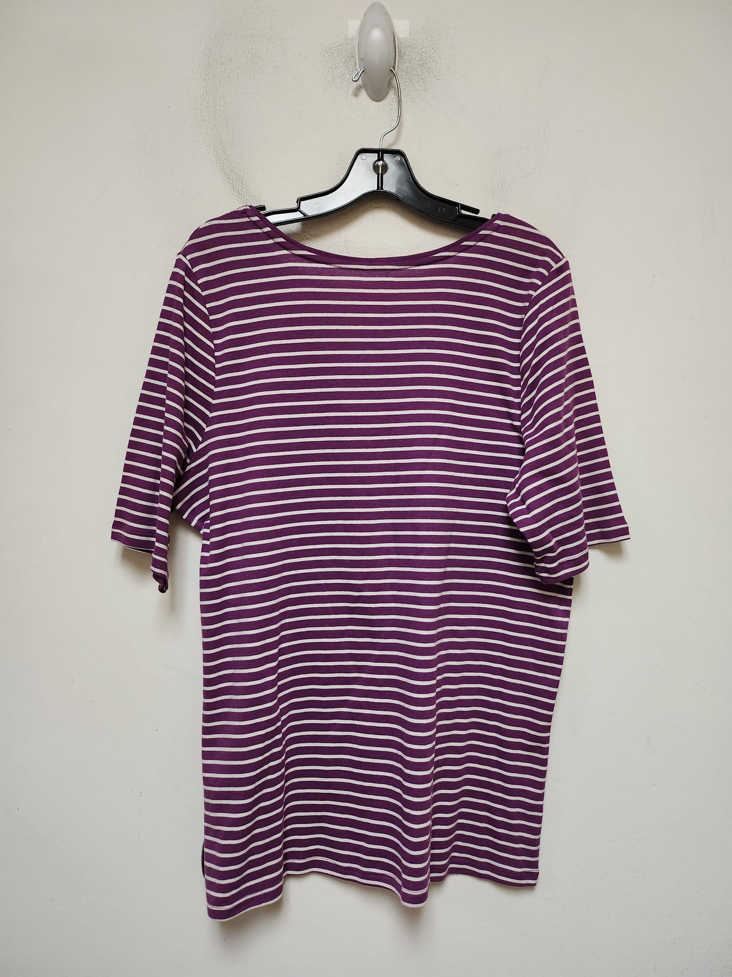 Top Short Sleeve Basic By Lane Bryant In Striped Pattern, Size: Xl