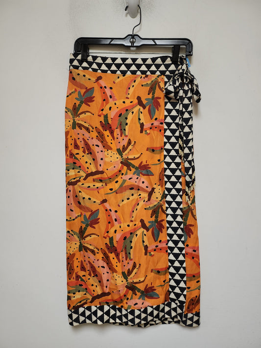 Skirt Maxi By Farm Rio In Orange, Size: 6