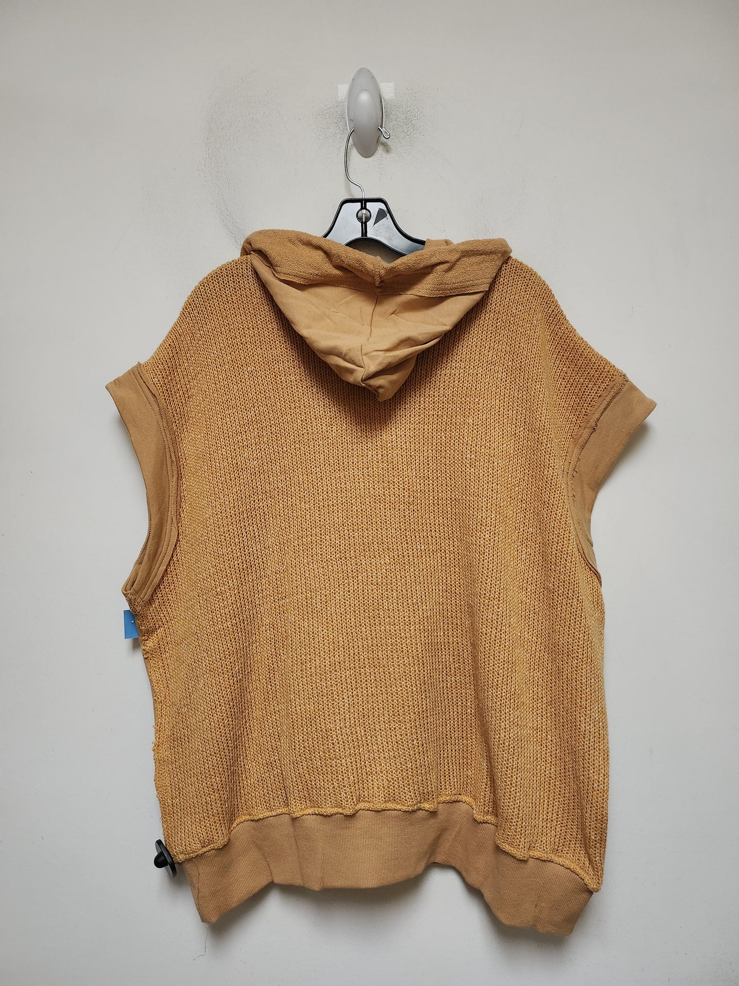 Sweatshirt Hoodie By Easel In Yellow, Size: L