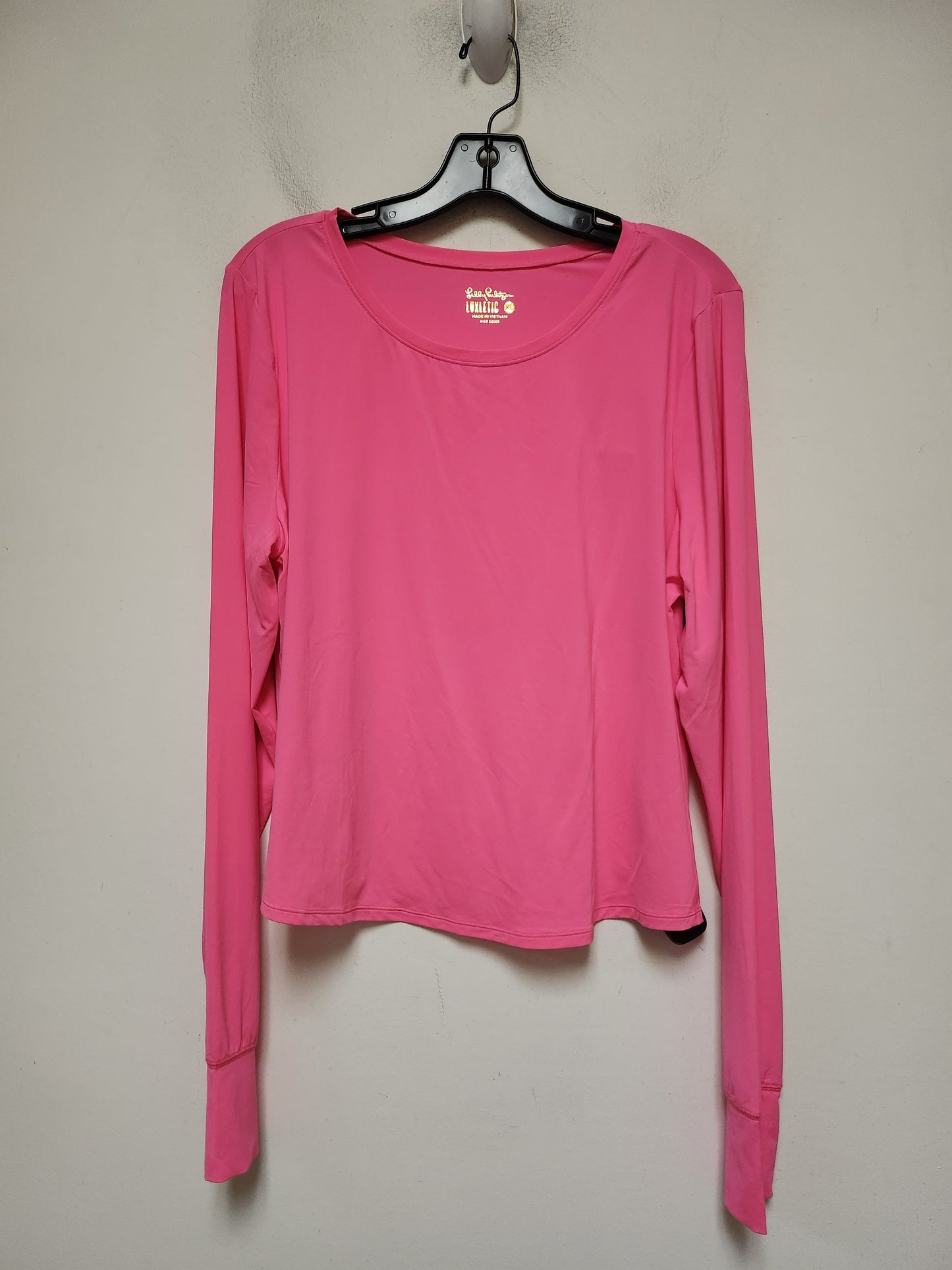 Top Long Sleeve Designer By Lilly Pulitzer In Pink, Size: Xl