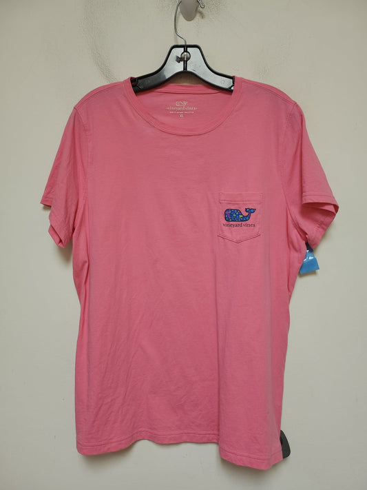 Top Short Sleeve Basic By Vineyard Vines In Pink, Size: Xl