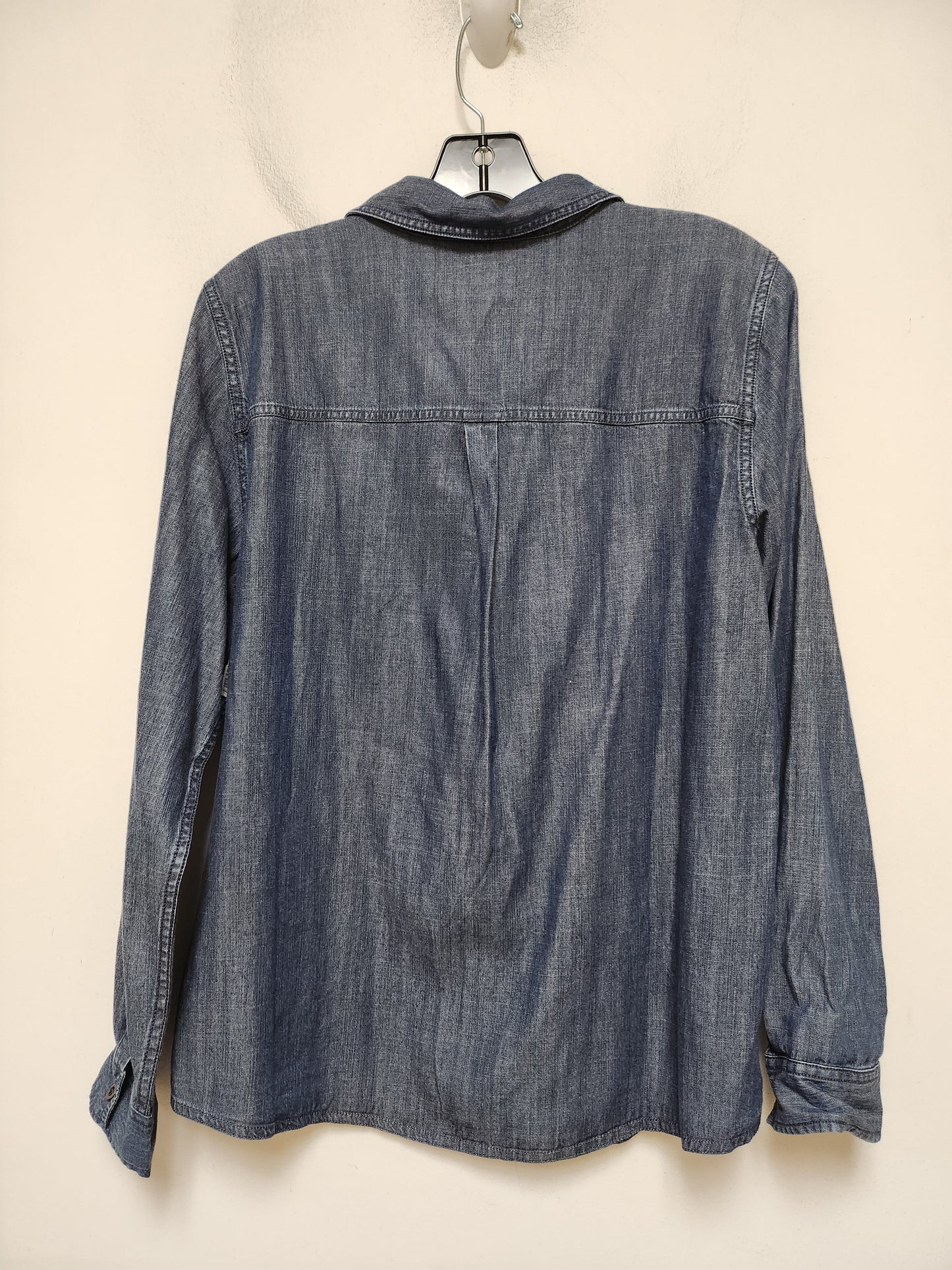 Jacket Denim By Eileen Fisher In Blue Denim, Size: L