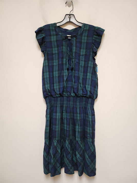 Dress Casual Midi By Vineyard Vines In Plaid Pattern, Size: M