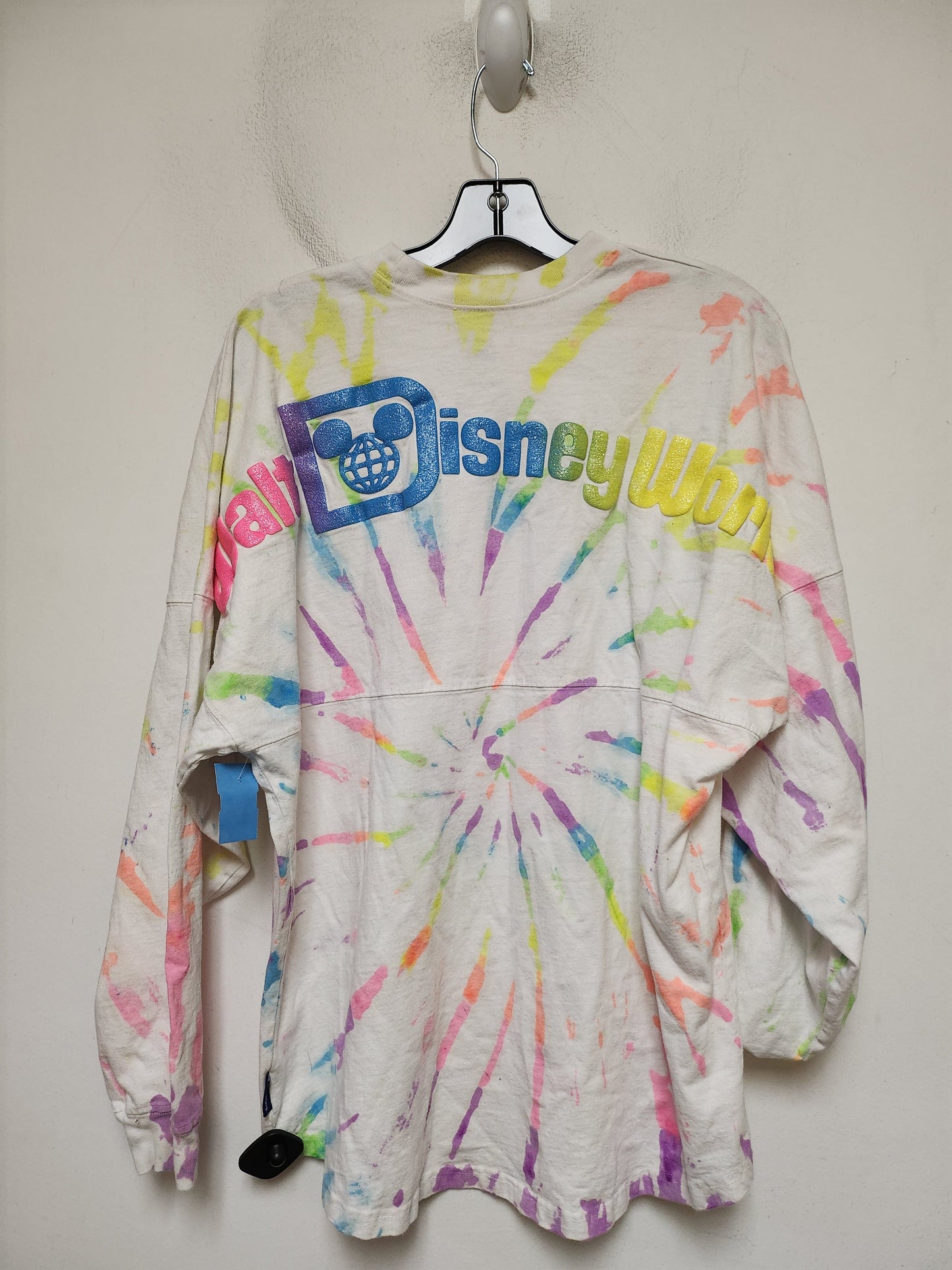 Top Long Sleeve By Walt Disney In Tie Dye Print, Size: M