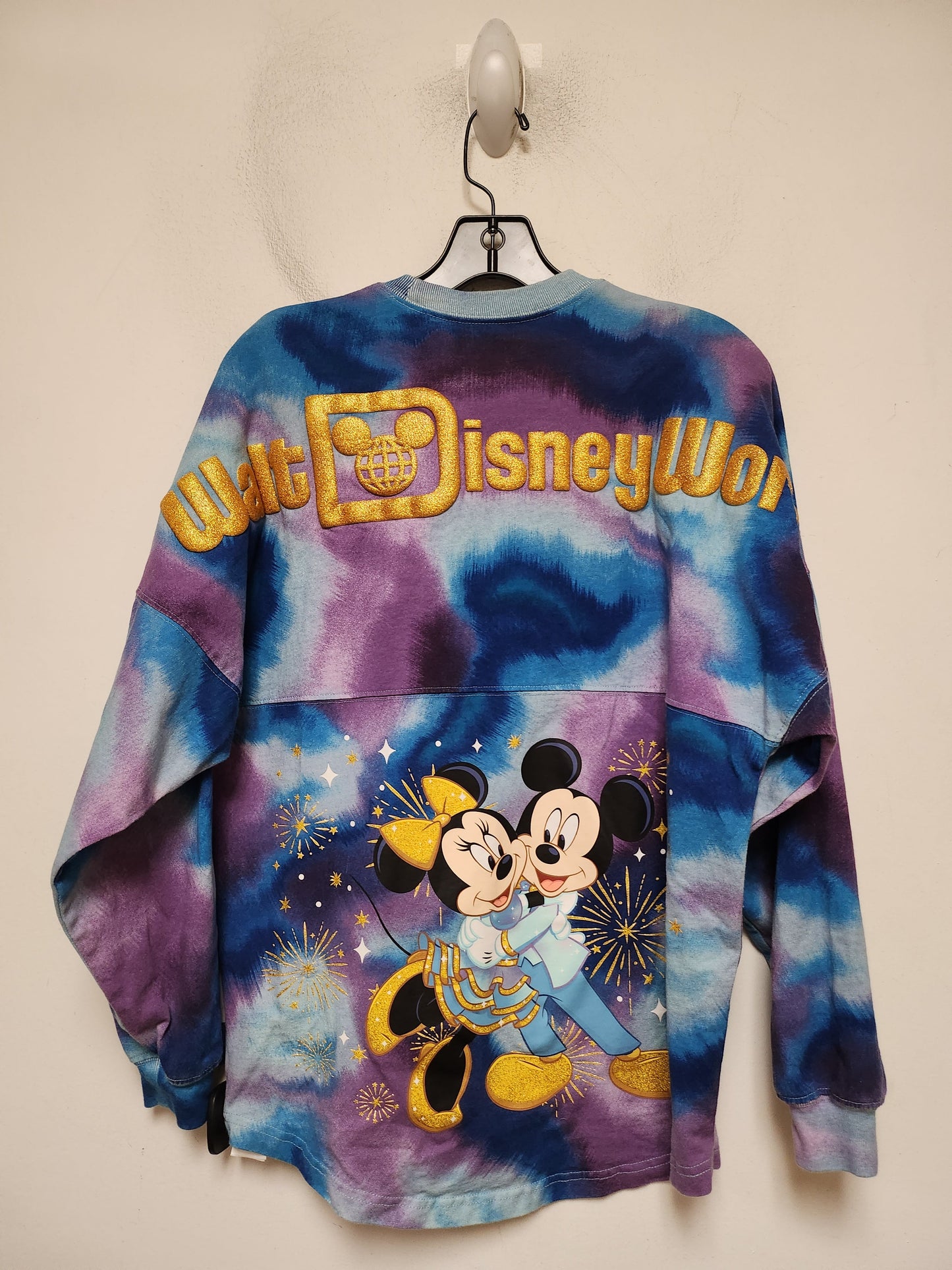 Top Long Sleeve By Walt Disney In Blue & Purple, Size: Xs