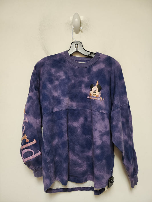 Top Long Sleeve By Walt Disney In Purple, Size: Xs