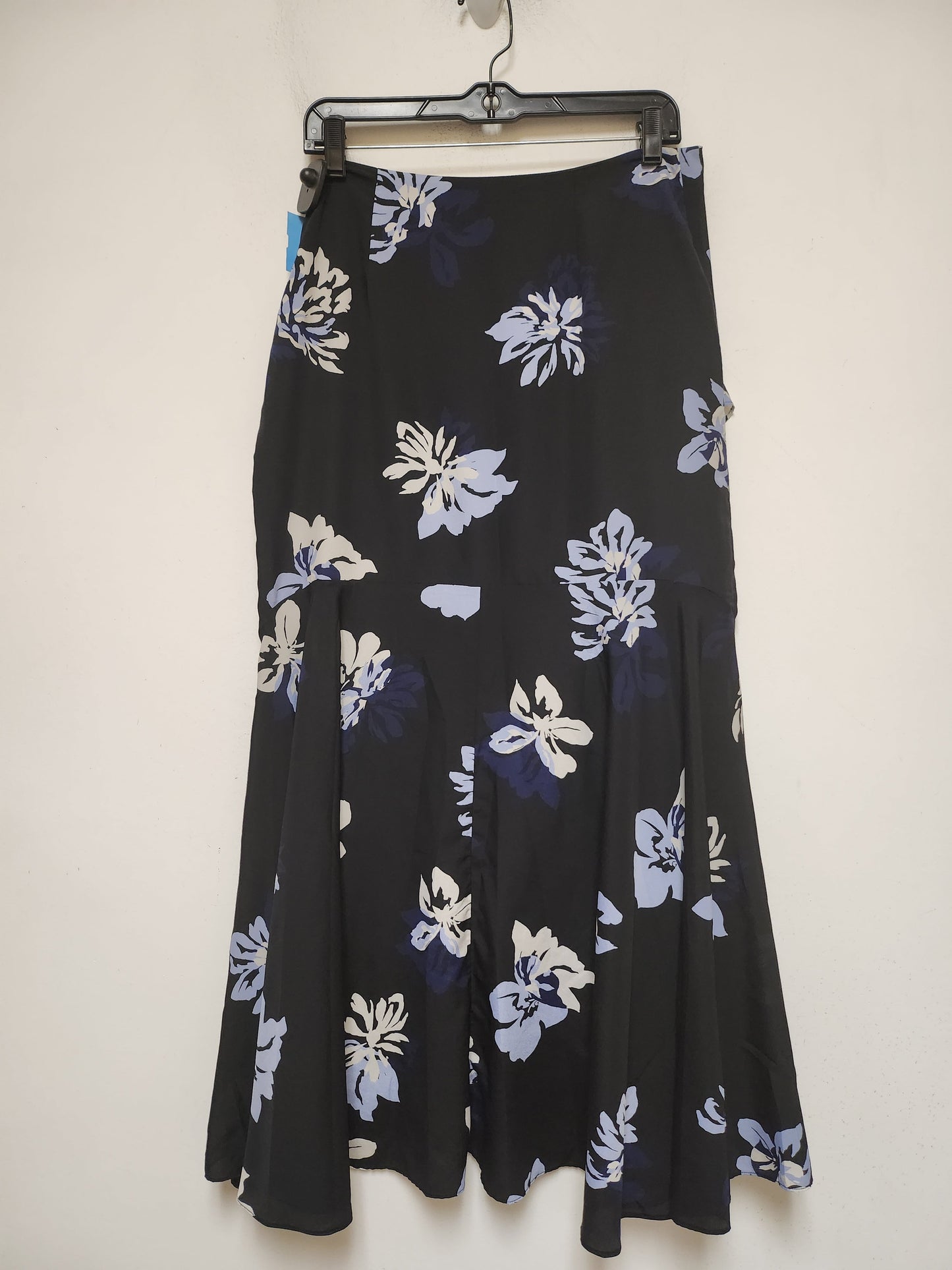 Skirt Maxi By Banana Republic In Black & Blue, Size: 6