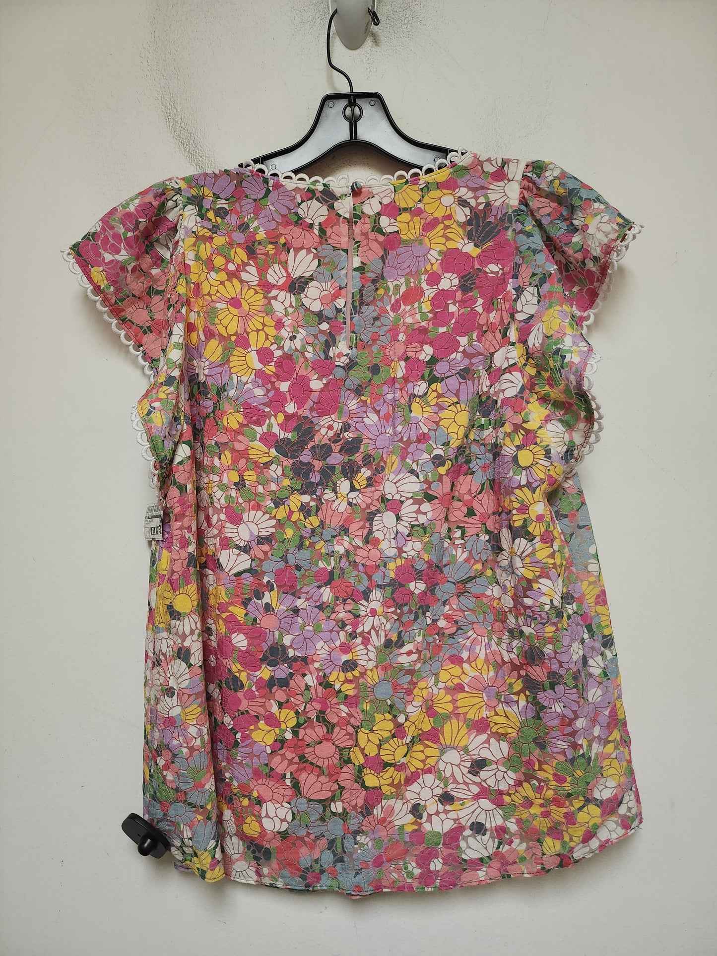 Top Short Sleeve Designer By Kate Spade In Floral Print, Size: M