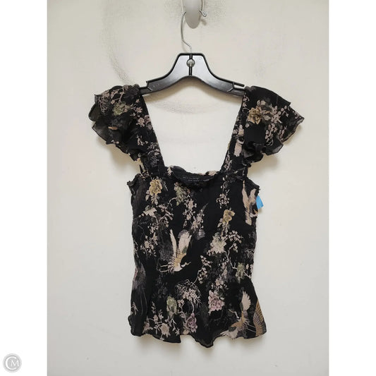 Top Sleeveless Designer By All Saints In Floral Print, Size: Xs