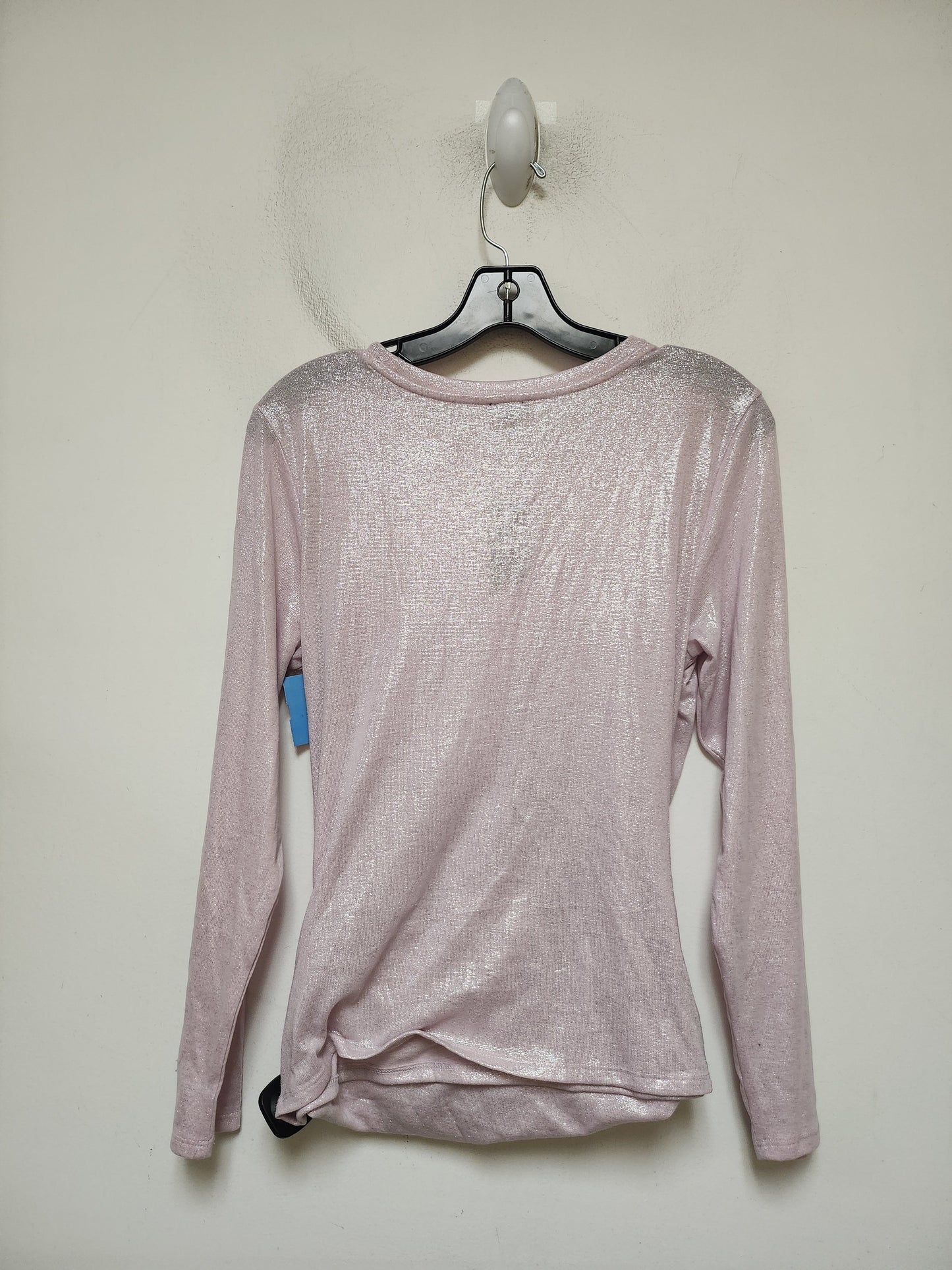 Top Long Sleeve By Express In Pink, Size: L