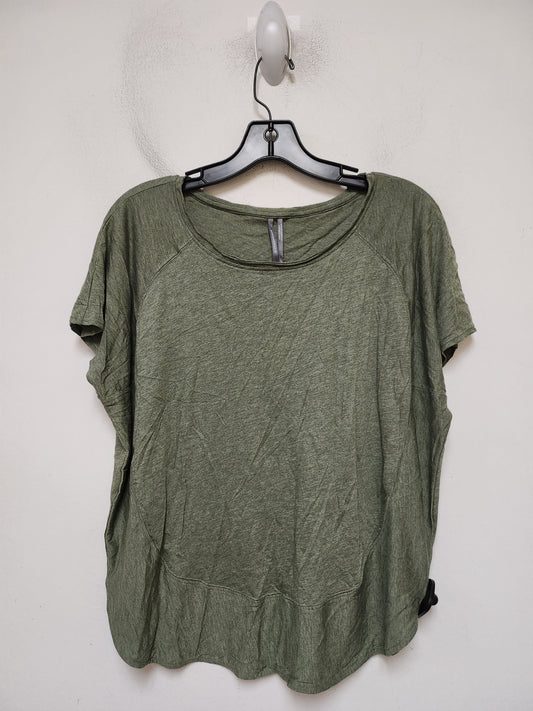 Top Short Sleeve Basic By Anthropologie In Green, Size: Xs