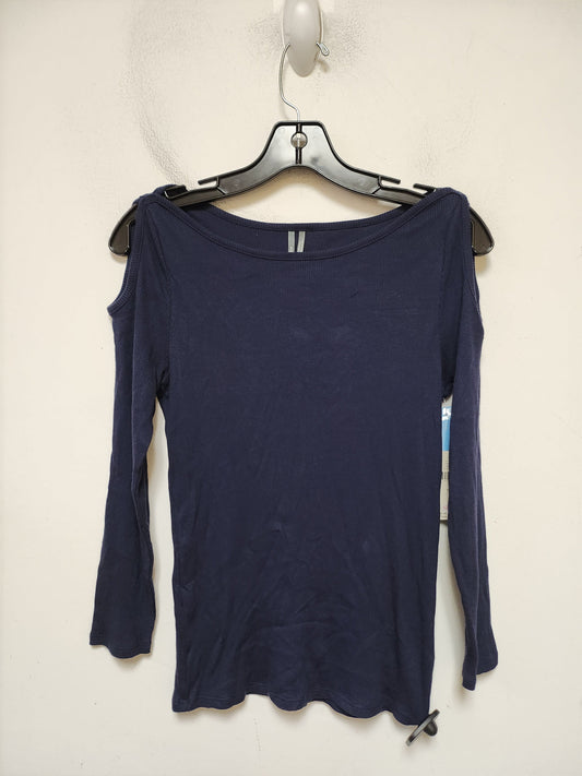 Top Long Sleeve Basic By Anthropologie In Blue, Size: S