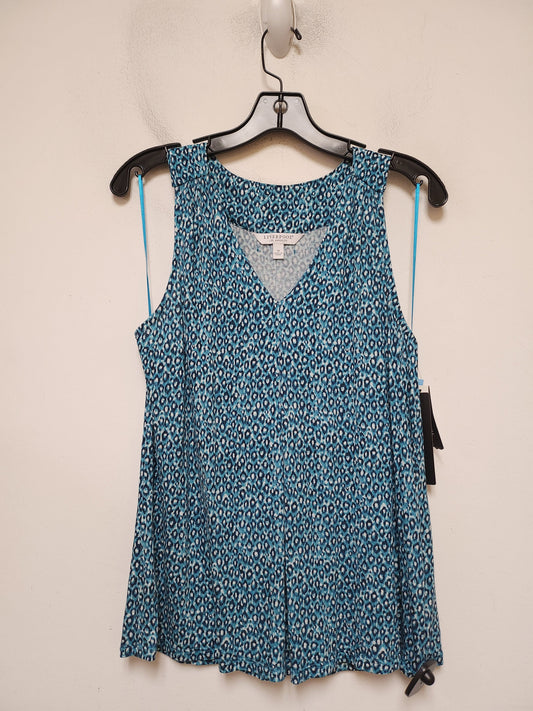 Top Sleeveless By Liverpool In Blue, Size: M