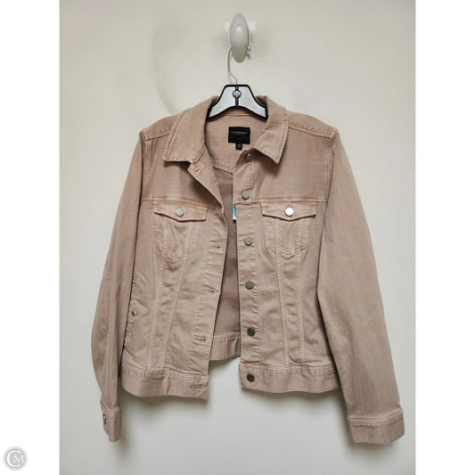 Jacket Denim By Liverpool In Tan Denim, Size: M