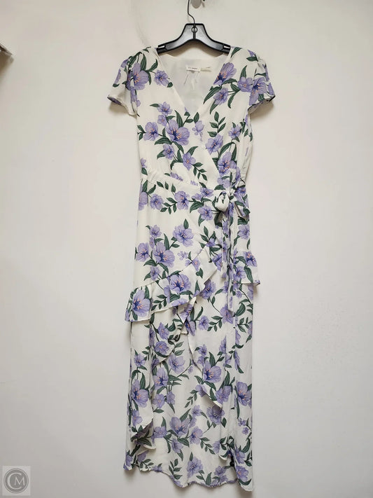 Dress Casual Midi By Blu Pepper In Floral Print, Size: L