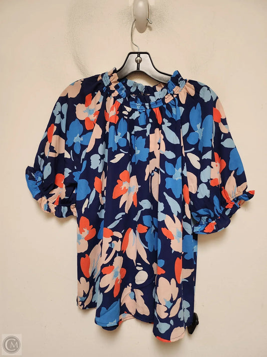 Top Short Sleeve By Sienna Sky In Floral Print, Size: M