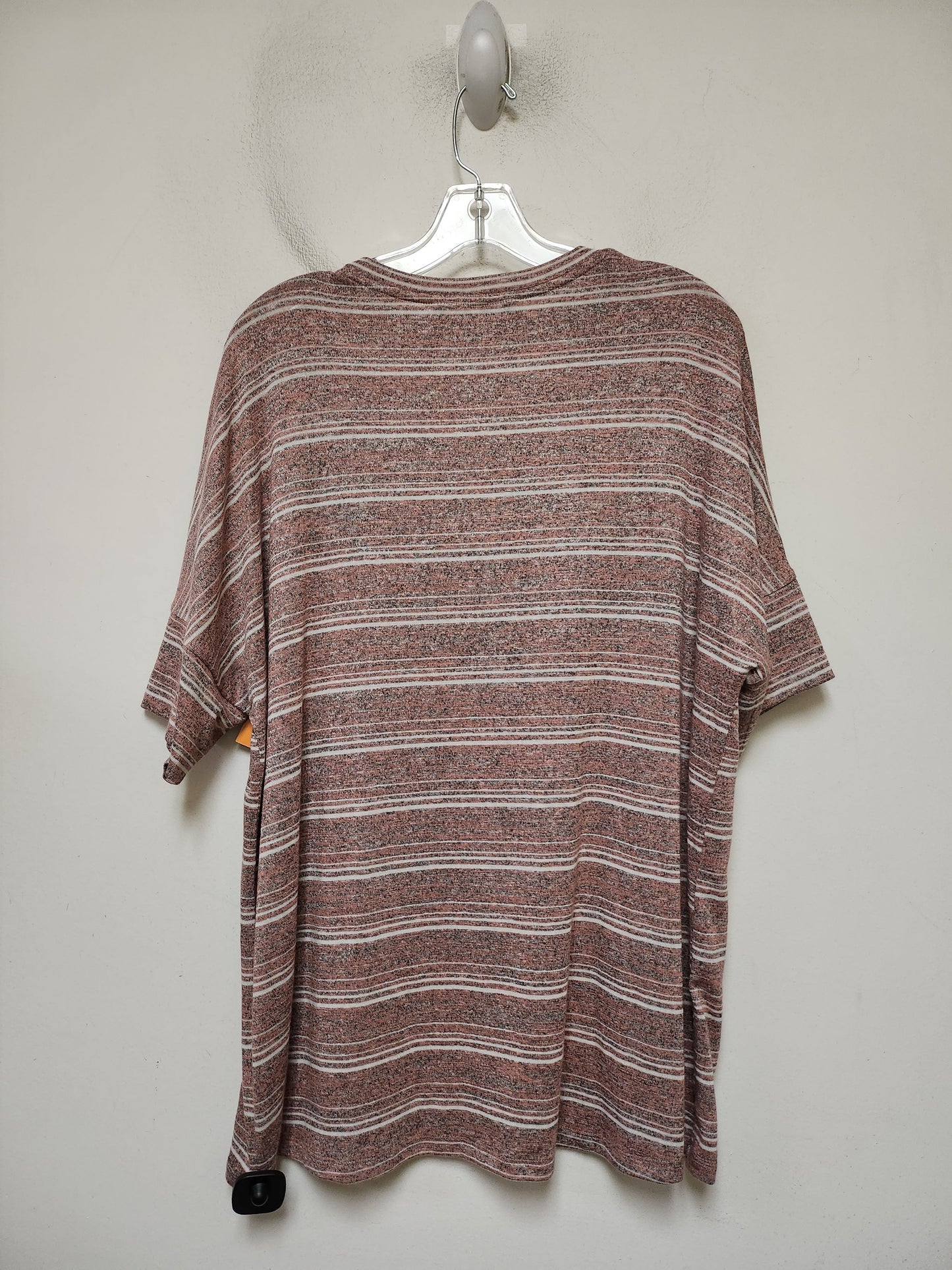 Top Short Sleeve Basic By Calvin Klein In Striped Pattern, Size: Xl