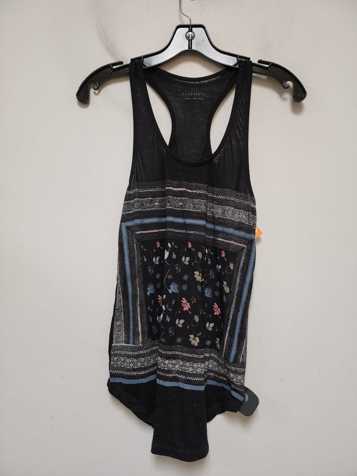 Top Sleeveless Designer By All Saints In Floral Print, Size: Xs