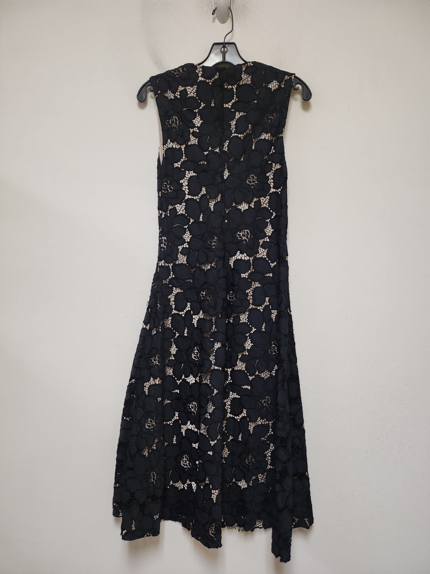 Dress Casual Midi By Zara Women In Black & Blue, Size: S