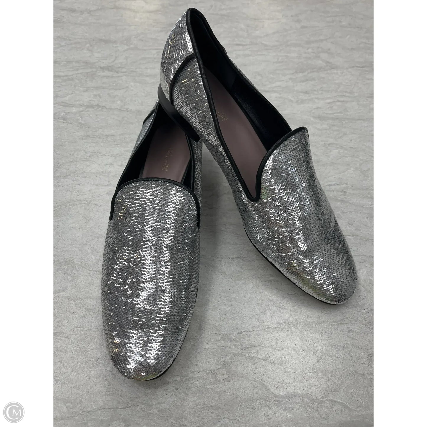 Shoes Designer By Diane Von Furstenberg In Silver, Size: 11