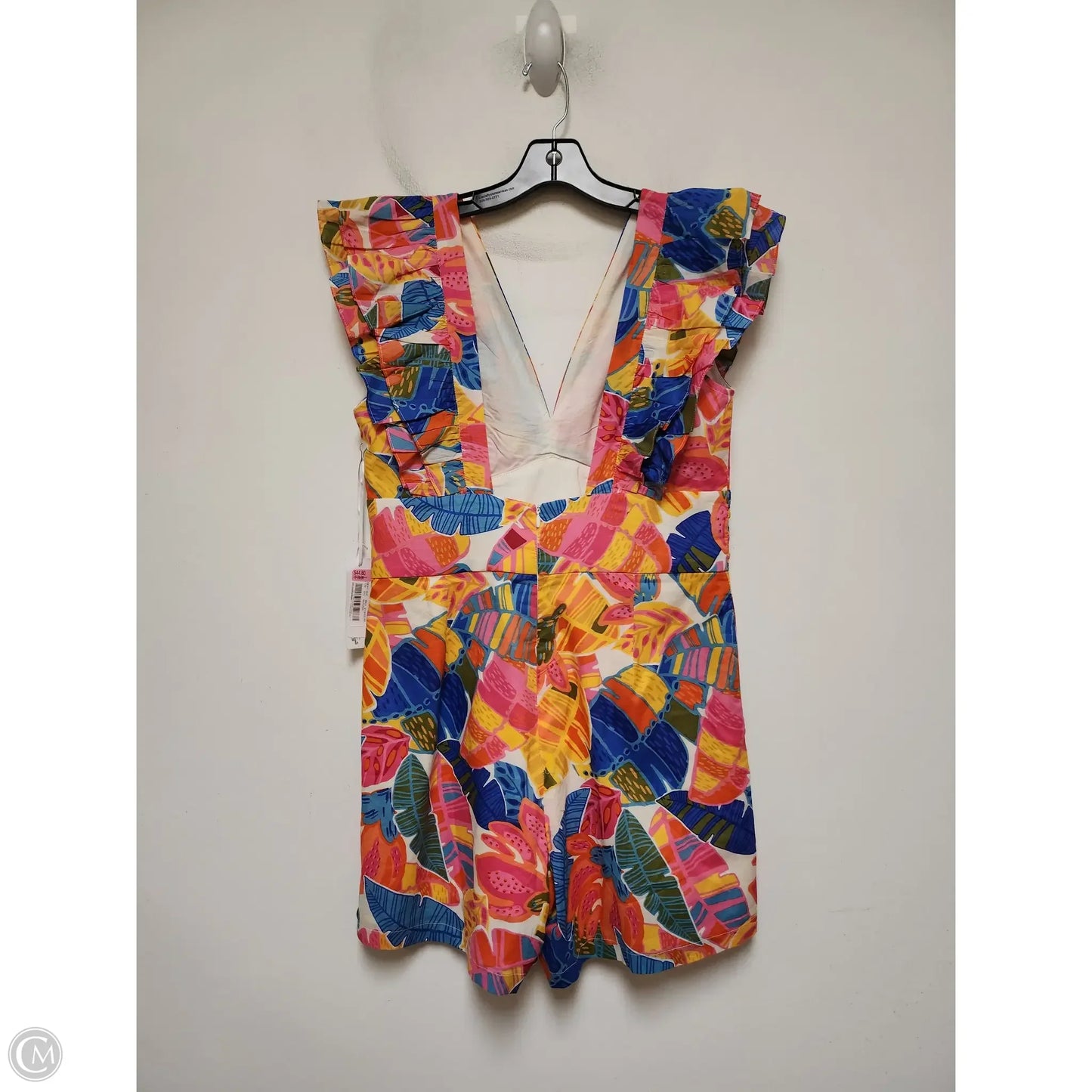 Romper By Clothes Mentor In Tropical Print, Size: M