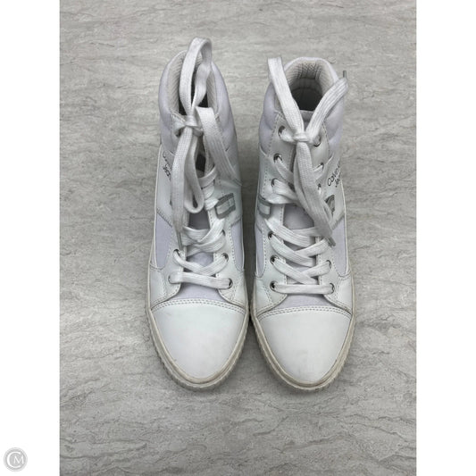 Shoes Sneakers By Calvin Klein In White, Size: 9