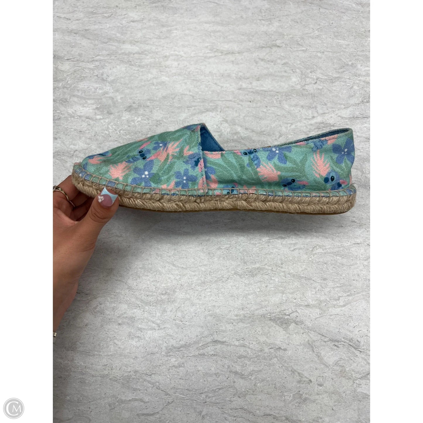 Shoes Flats By Walt Disney In Blue & Green, Size: 8
