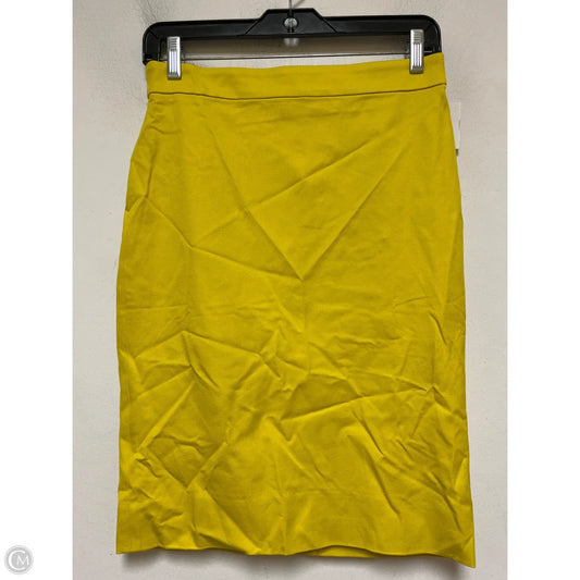 Skirt Midi By J. Crew In Yellow, Size: 0