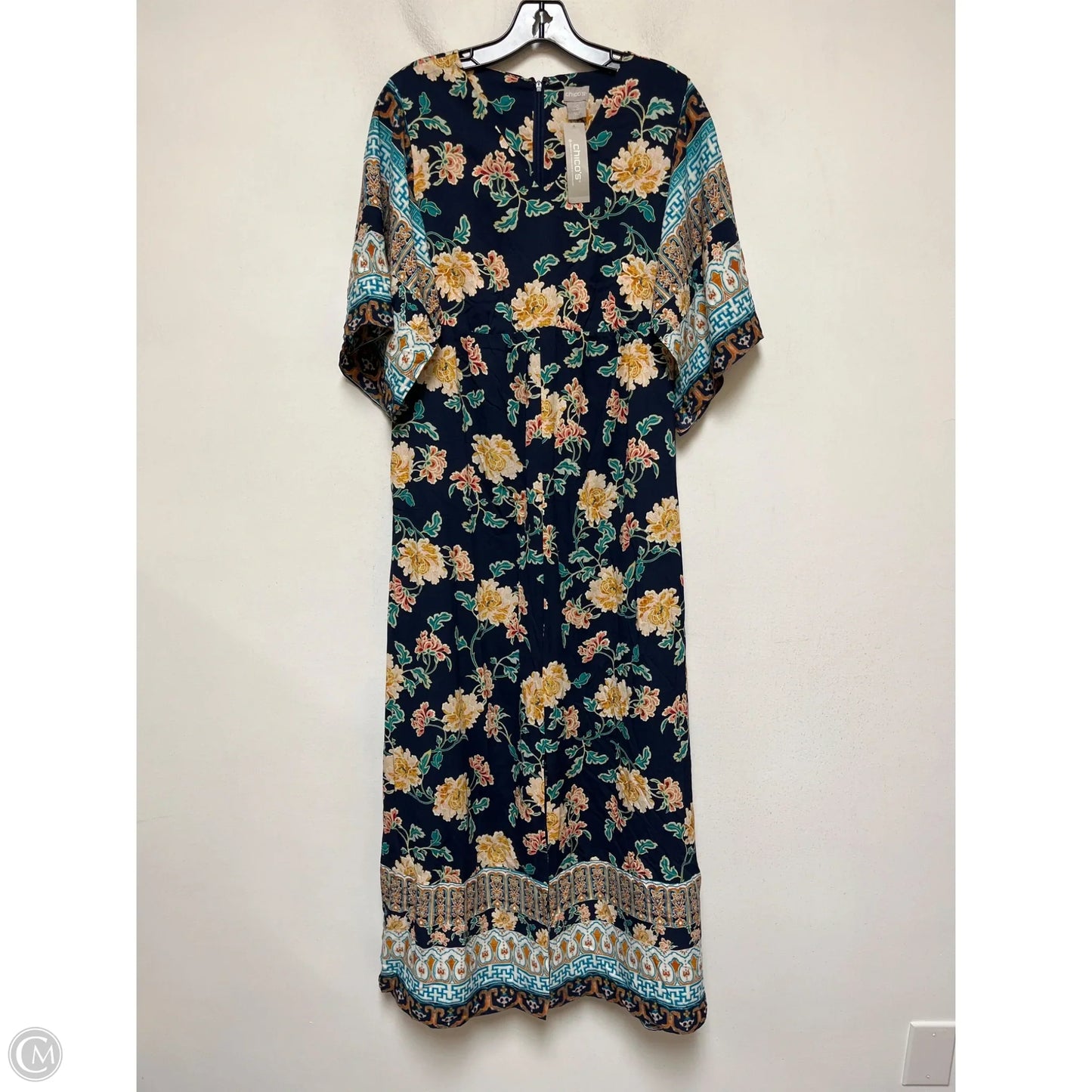 Dress Casual Maxi By Chicos In Multi-colored, Size: Xs