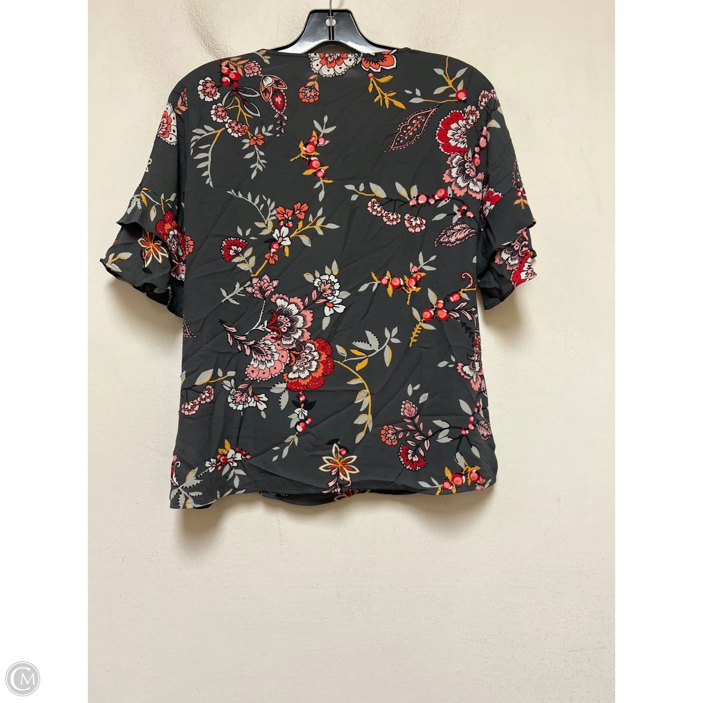 Top Short Sleeve By Loft In Multi-colored, Size: Xsp