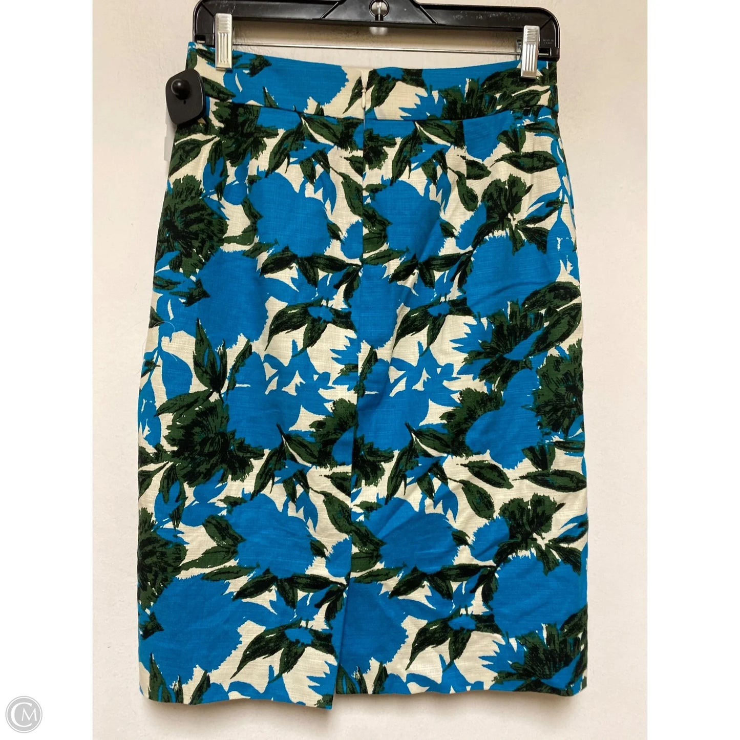 Skirt Midi By J. Crew In Blue & Green, Size: 2