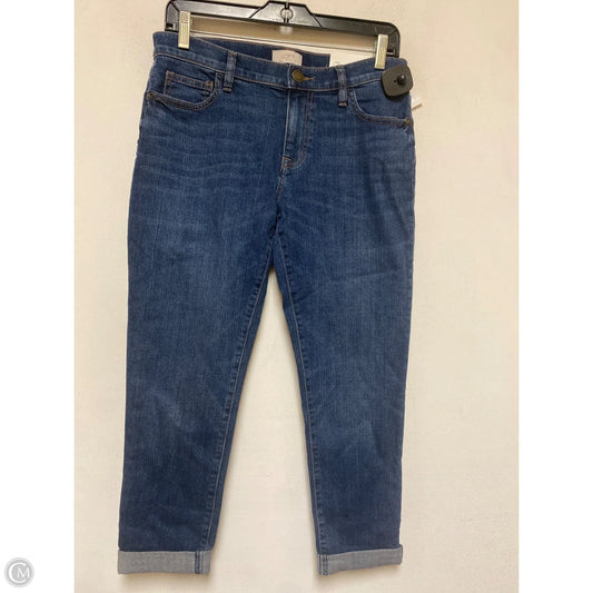 Jeans Boyfriend By Loft In Blue Denim, Size: 2