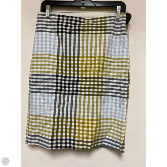 Skirt Mini & Short By Ann Taylor In Plaid Pattern, Size: 2
