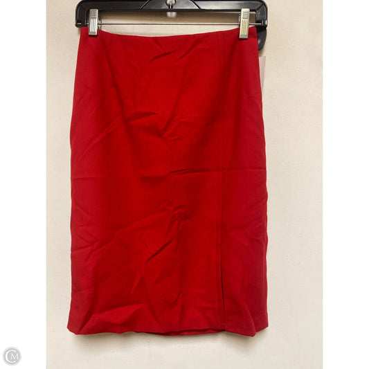 Skirt Mini & Short By White House Black Market In Red, Size: 0