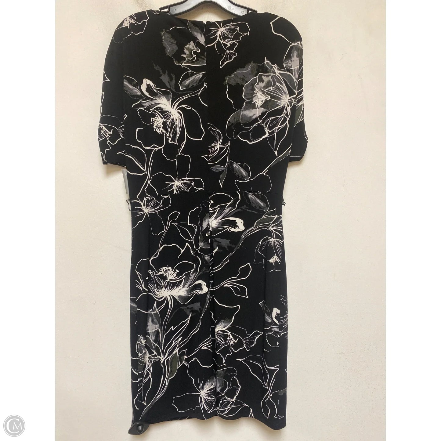 Dress Casual Midi By White House Black Market In Black & White, Size: S