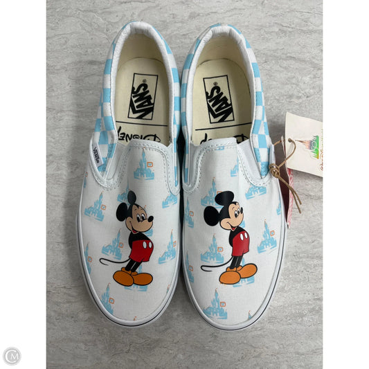 Shoes Sneakers By Vans In Blue & White, Size: 7.5