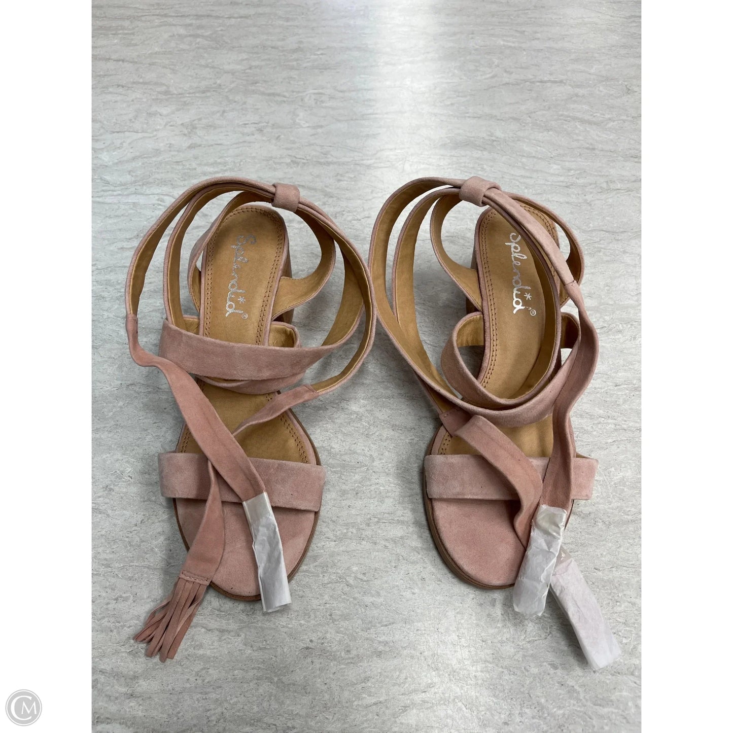 Sandals Heels Block By Splendid In Pink, Size: 7.5