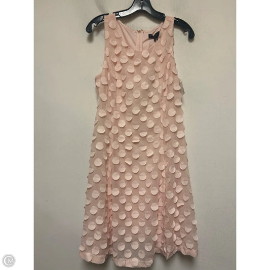 Dress Casual Short By Donna Karan In Pink, Size: L