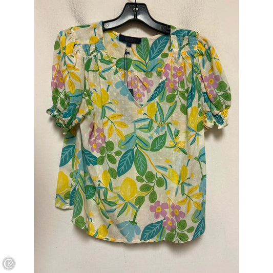 Top Short Sleeve By Rachel Roy In Floral Print, Size: S