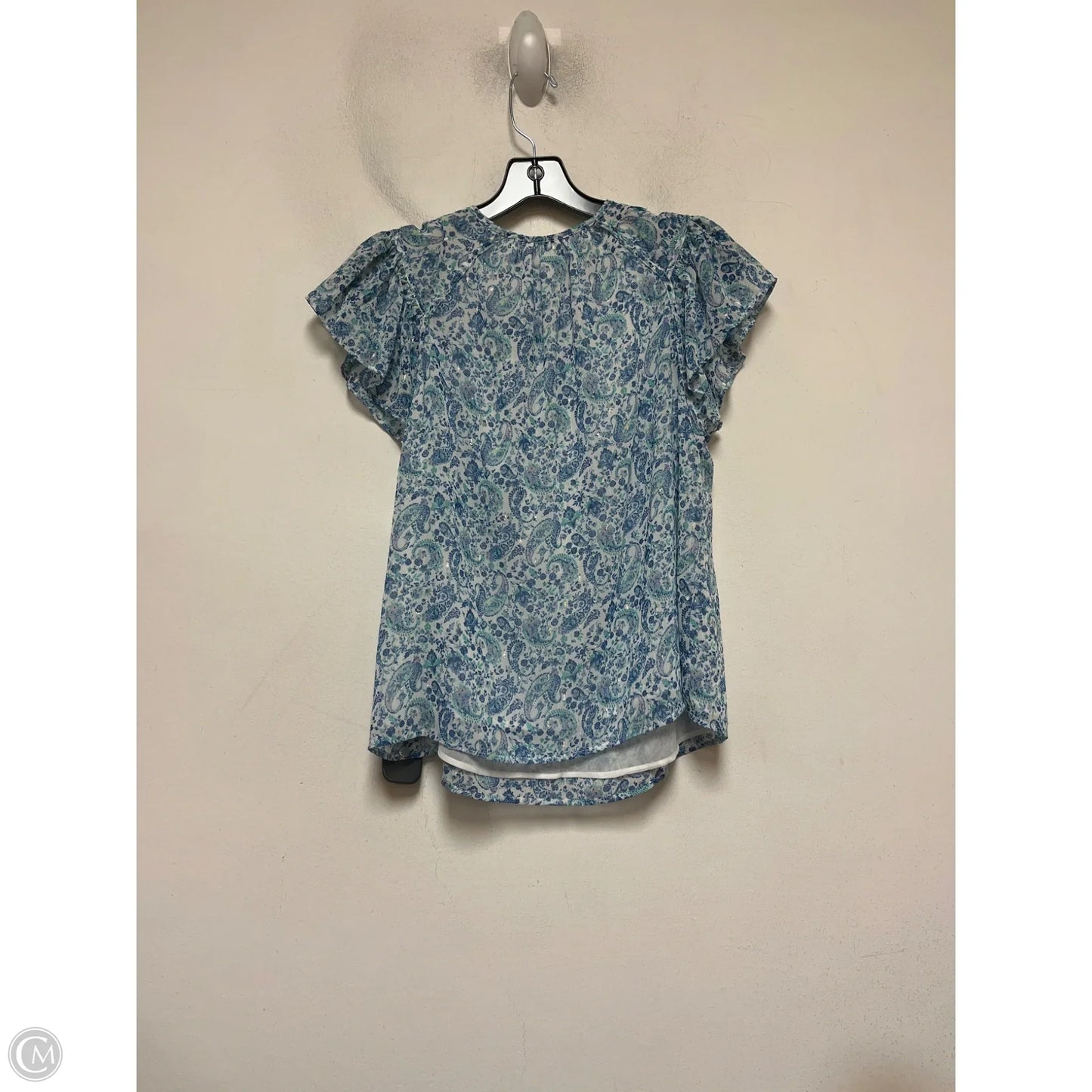 Top Short Sleeve By Joie In Paisley Print, Size: Xs