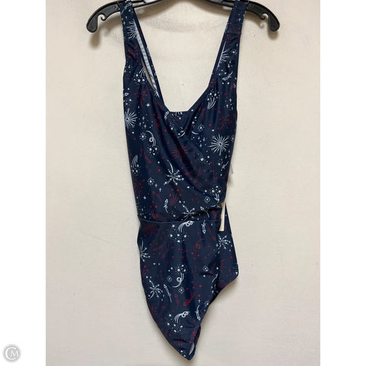 Swimsuit By Clothes Mentor In Blue Red & White, Size: Xxl