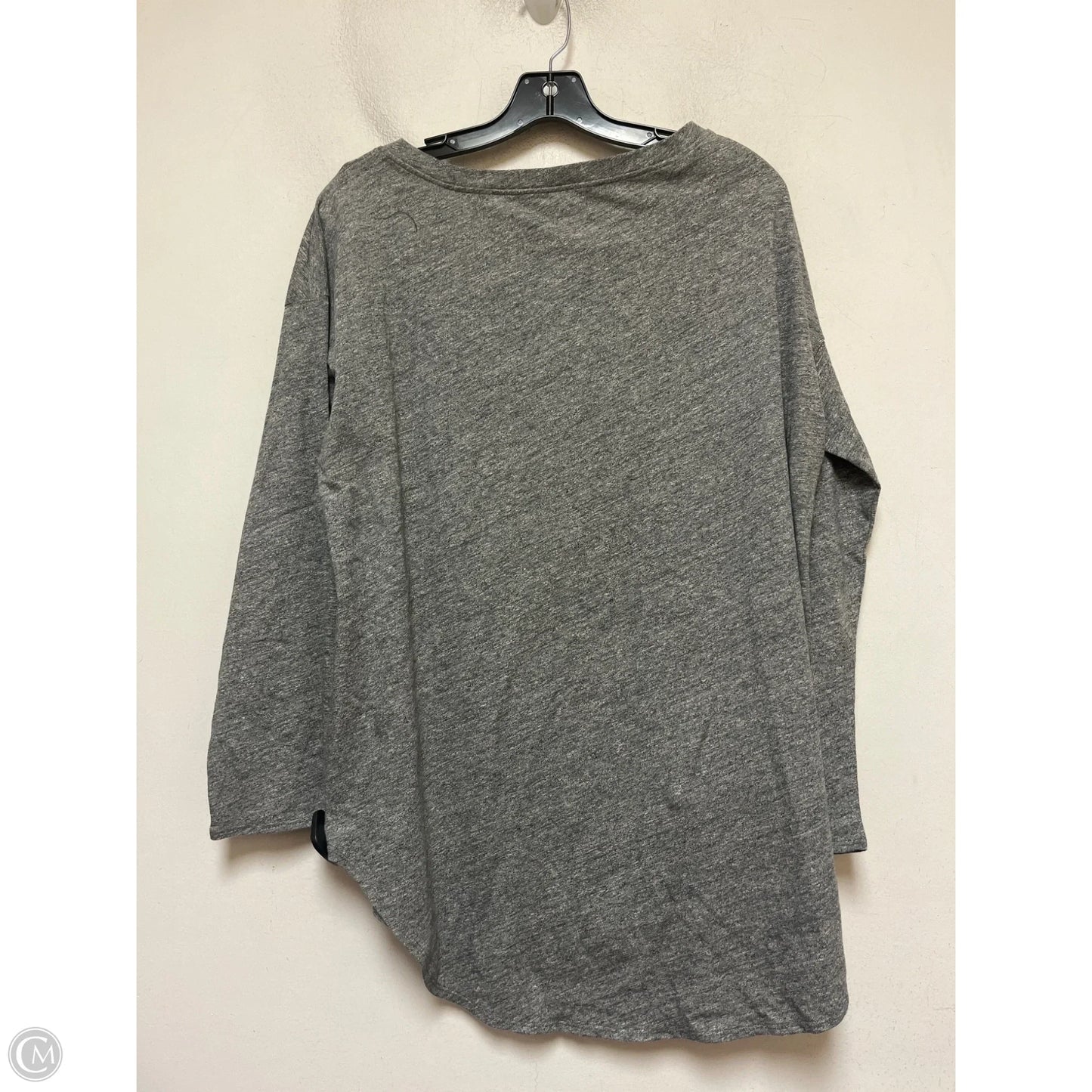 Top Long Sleeve Basic By Eileen Fisher In Grey, Size: L