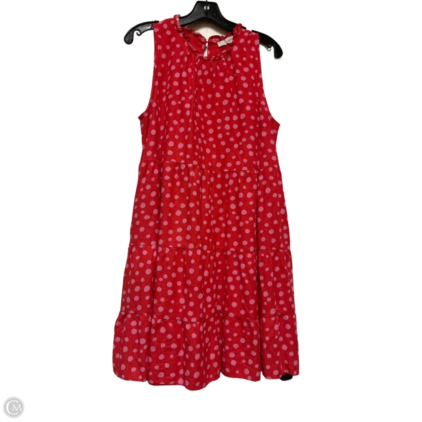 Dress Casual Short By Loft In Polkadot Pattern, Size: L