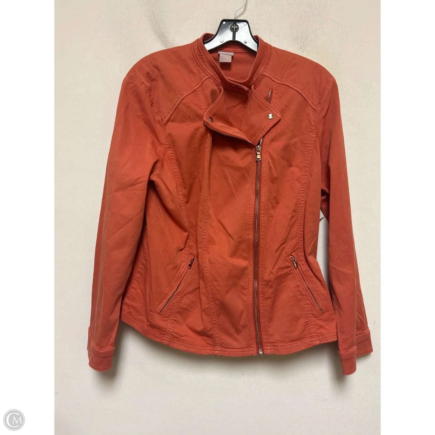 Jacket Other By Chicos In Orange, Size: L