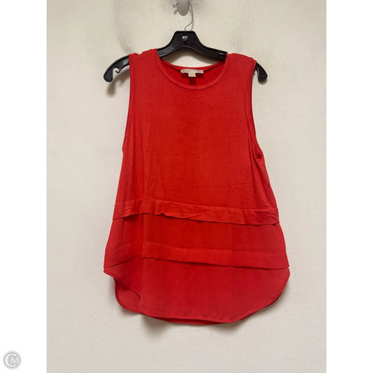 Top Sleeveless By Michael By Michael Kors In Orange, Size: S