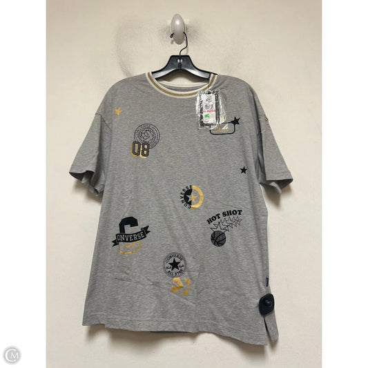 Top Short Sleeve Basic By Converse In Grey, Size: Xs