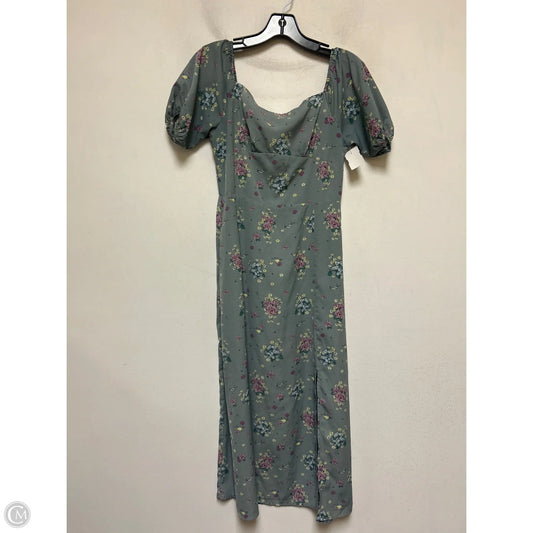 Dress Casual Midi By Walt Disney In Floral Print, Size: S